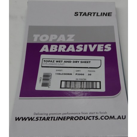 Startline 2000gt Topaz W&D Sheets (Packet 50)