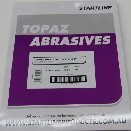Startline 320gt  Topaz W&D Sheets (Packet 50)