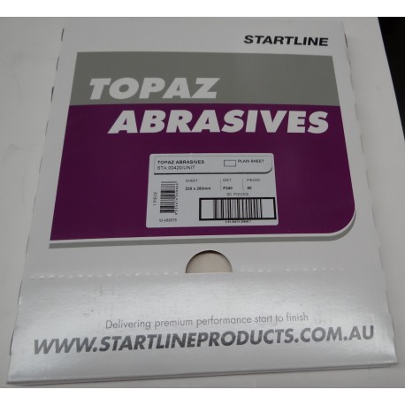 Startline 240gt Topaz Dry Sheets (Packet 50)