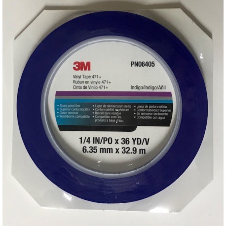 3M Fineline Tape Scotch 471 Blue 6mm