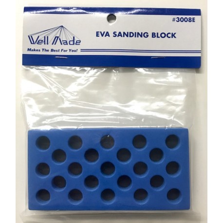 Wellmade W3008E Sanding Block Blue/Black