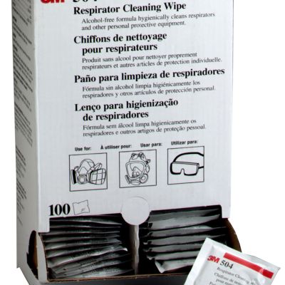 3M 504 Respirator Cleaning Wipes Pkt100