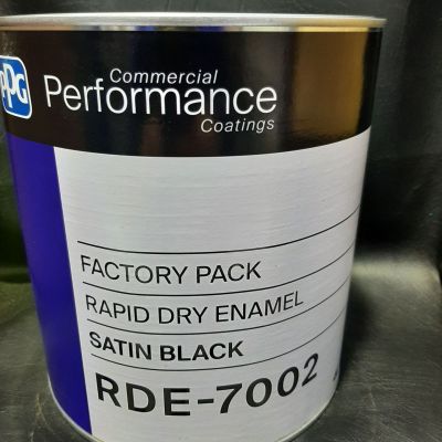 RDE 7002 SATIN BLACK ENAMEL COLOUR 4 LT