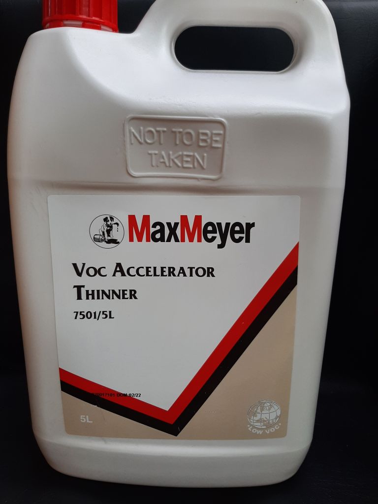 Max Meyer 7501 VOC Accelerator Thinner 5lt - Automotive Paint Supplies