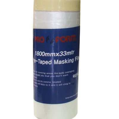 Proform Pretaped Masking Film 1800 X 33mt REFILLS