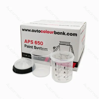 APS Cup with Collar(125um) 600cc Inner Cup + Lid + Plug 25ea/box