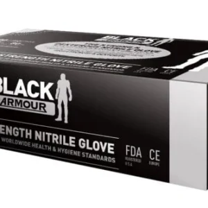 Black Armour Nitrile Disposable Gloves L (100)