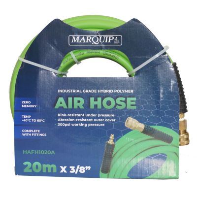 Hose Assy Air Green Hybrid 10mmx20m+QD CPLR 300psi