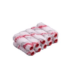 Mini Paint Roller Double Red Stripe 10 pack